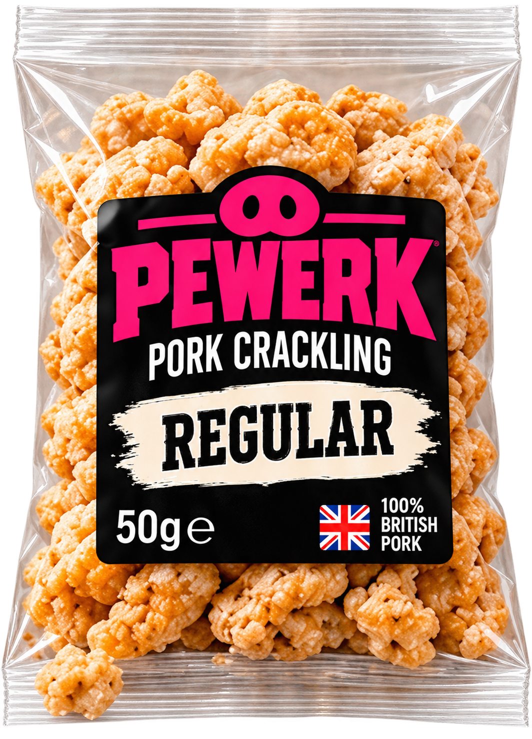 Pork Crackling Regular pack artwork